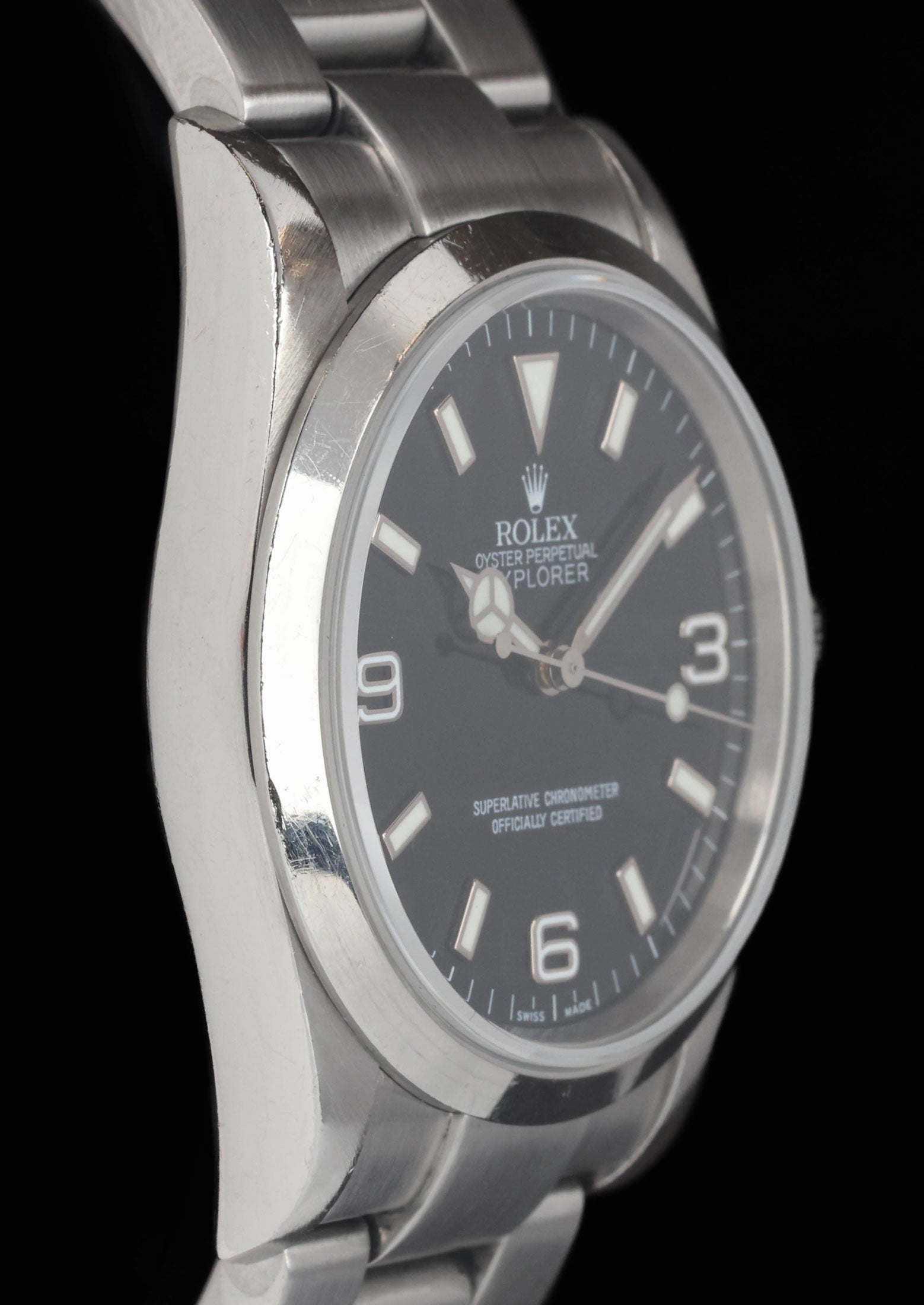 Preowned vintage Rolex Explorer I 114270 36mm 2006 Box & Papers | Crown Vintage Watches