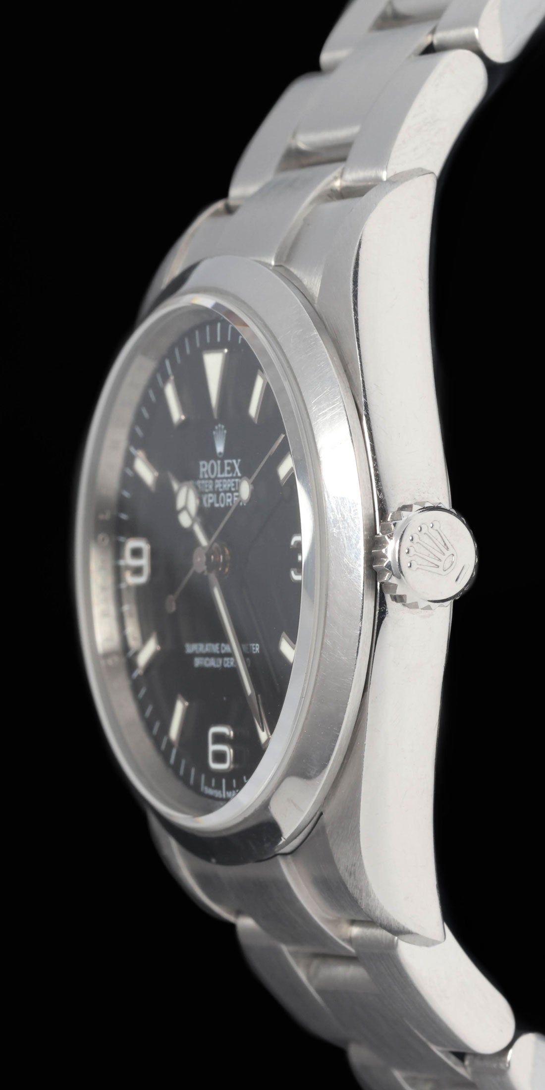 Preowned vintage Rolex Explorer I 114270 36mm 2009 Box & Papers | Crown Vintage Watches