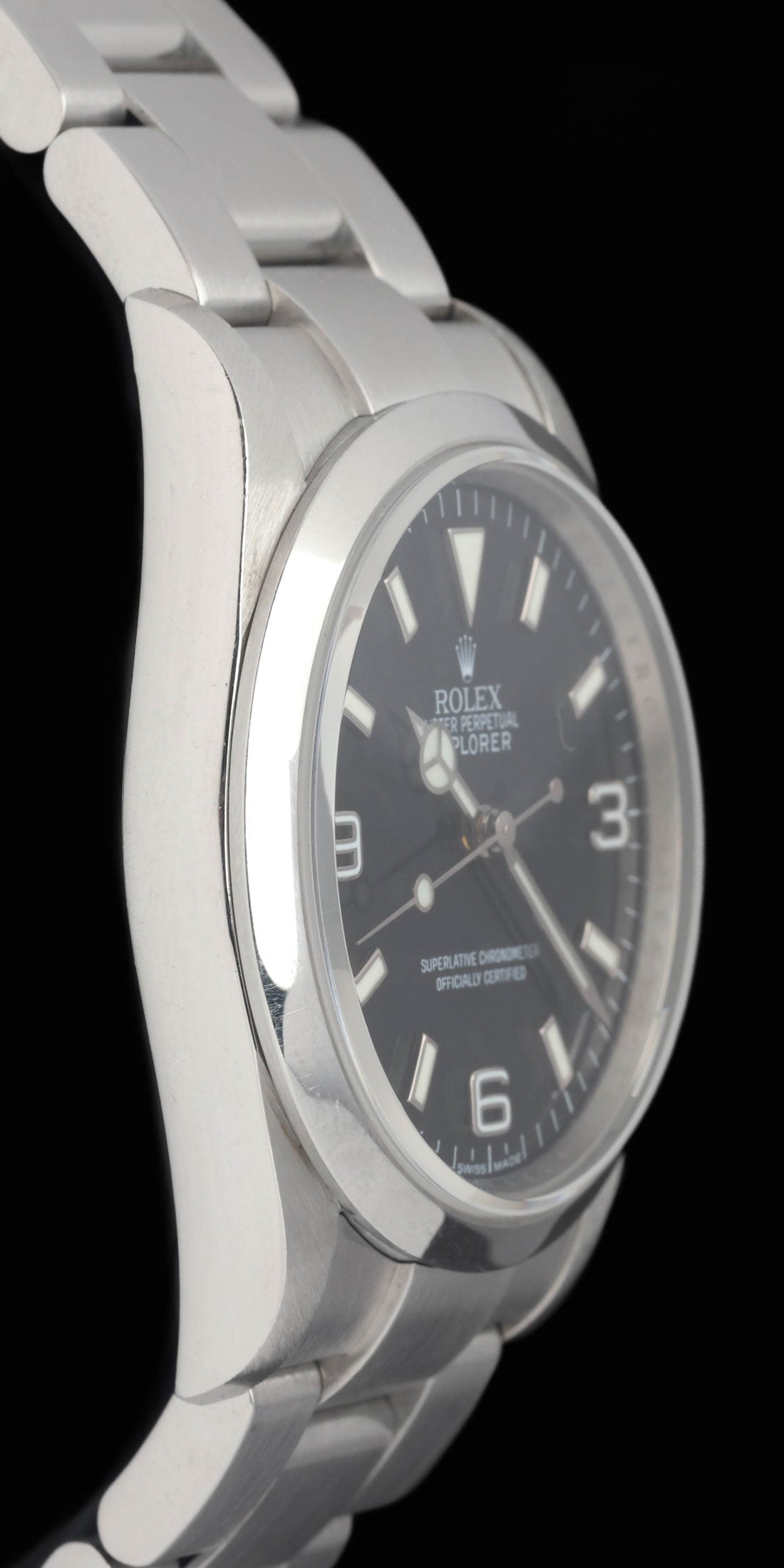 Preowned vintage Rolex Explorer I 114270 36mm 2009 Box & Papers | Crown Vintage Watches