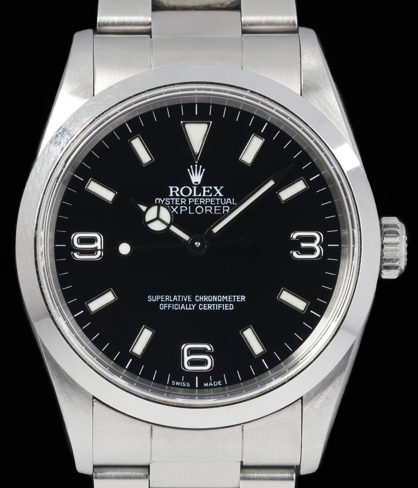 Preowned vintage Rolex Explorer I 14270 36MM 1999  Box & Papers | Crown Vintage Watches