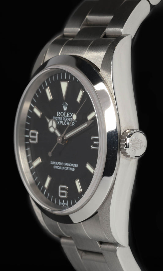 Pre-owned vintage Rolex Explorer I 14270 36MM 1999 | Box & Papers | Crown Vintage Watches
