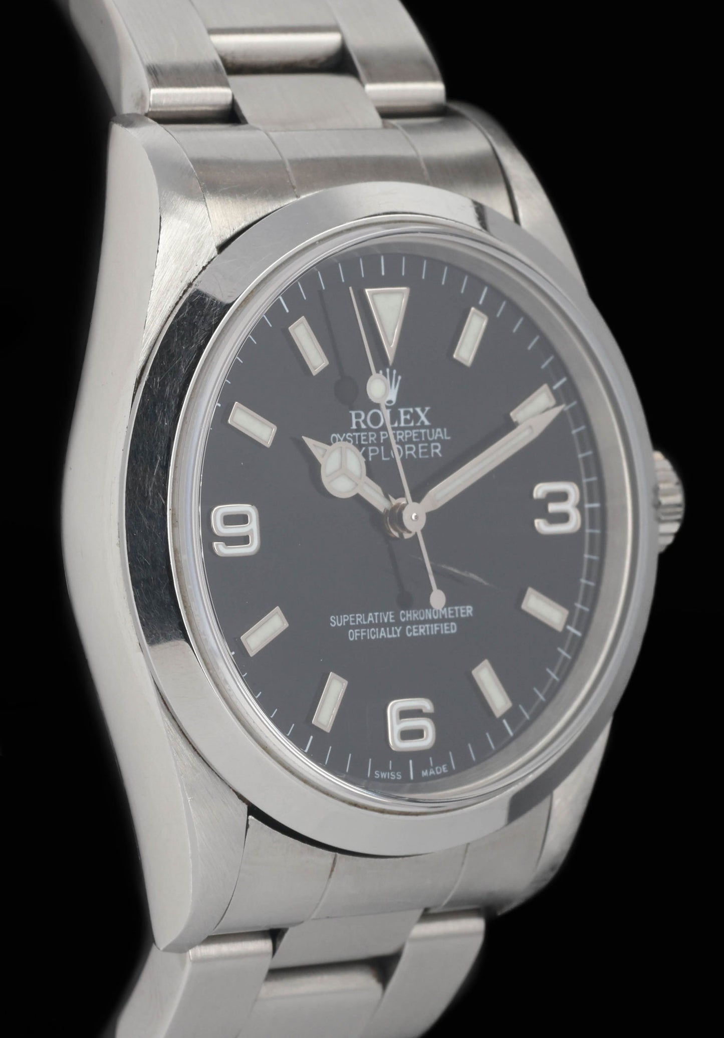 Preowned vintage Rolex Explorer I 14270 36MM 1999  Box & Papers | Crown Vintage Watches