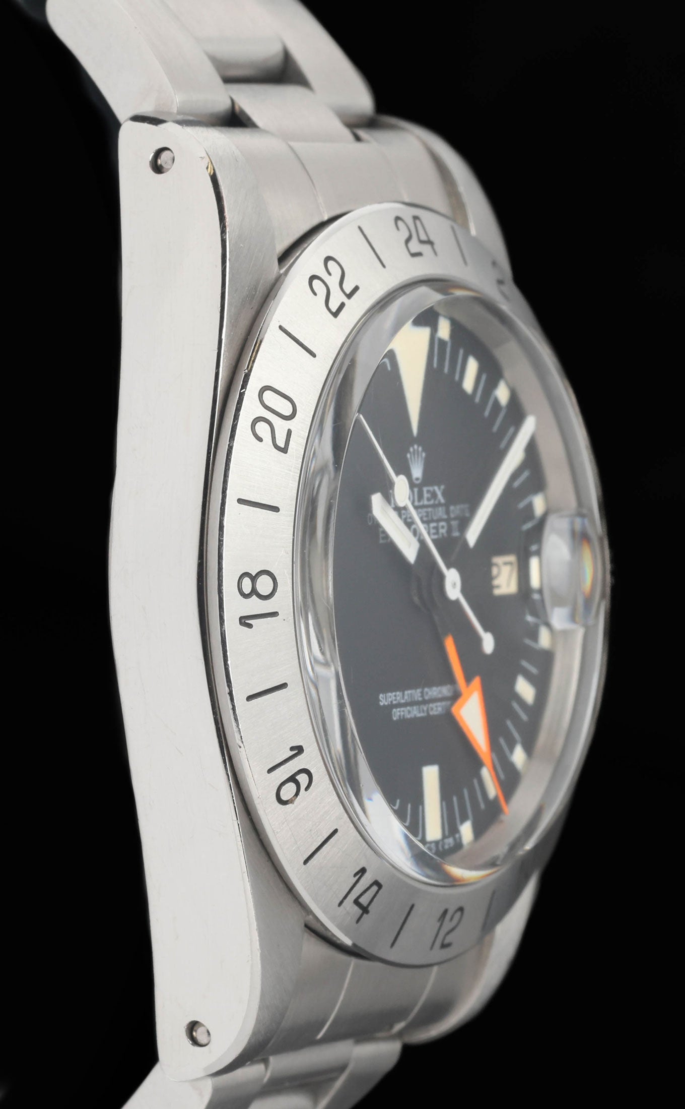 Preowned vintage Rolex Explorer II 1655 ‘Freccione’ 40mm 1972 | Crown Vintage Watches