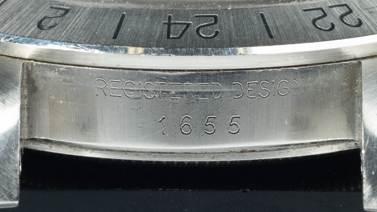 Preowned vintage Rolex Explorer II 1655 MK4 ‘Freccione’ 40mm 1973 | Crown Vintage Watches