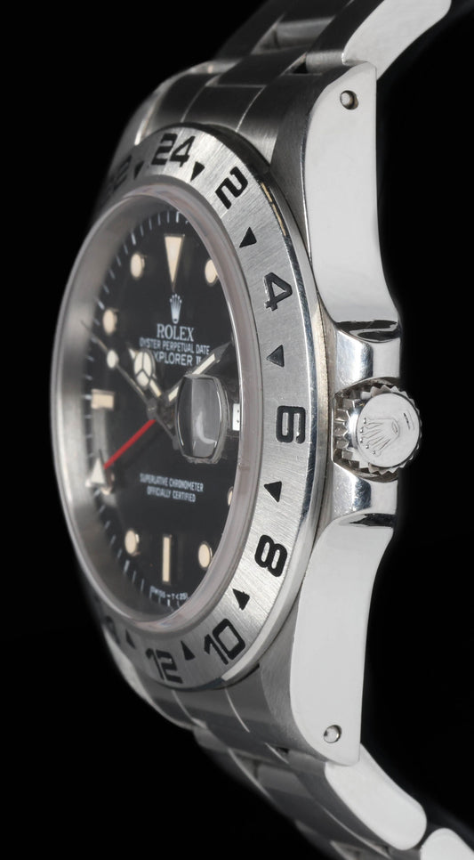 Pre-owned vintage Rolex Explorer II 16550 'Stardust Dial' 40mm 1985 | Crown Vintage Watches