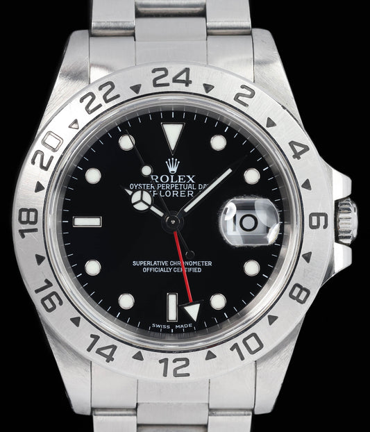 Preowned vintage Rolex Explorer II 16570 40mm Circa 1999 Box & Booklets | Crown Vintage Watches