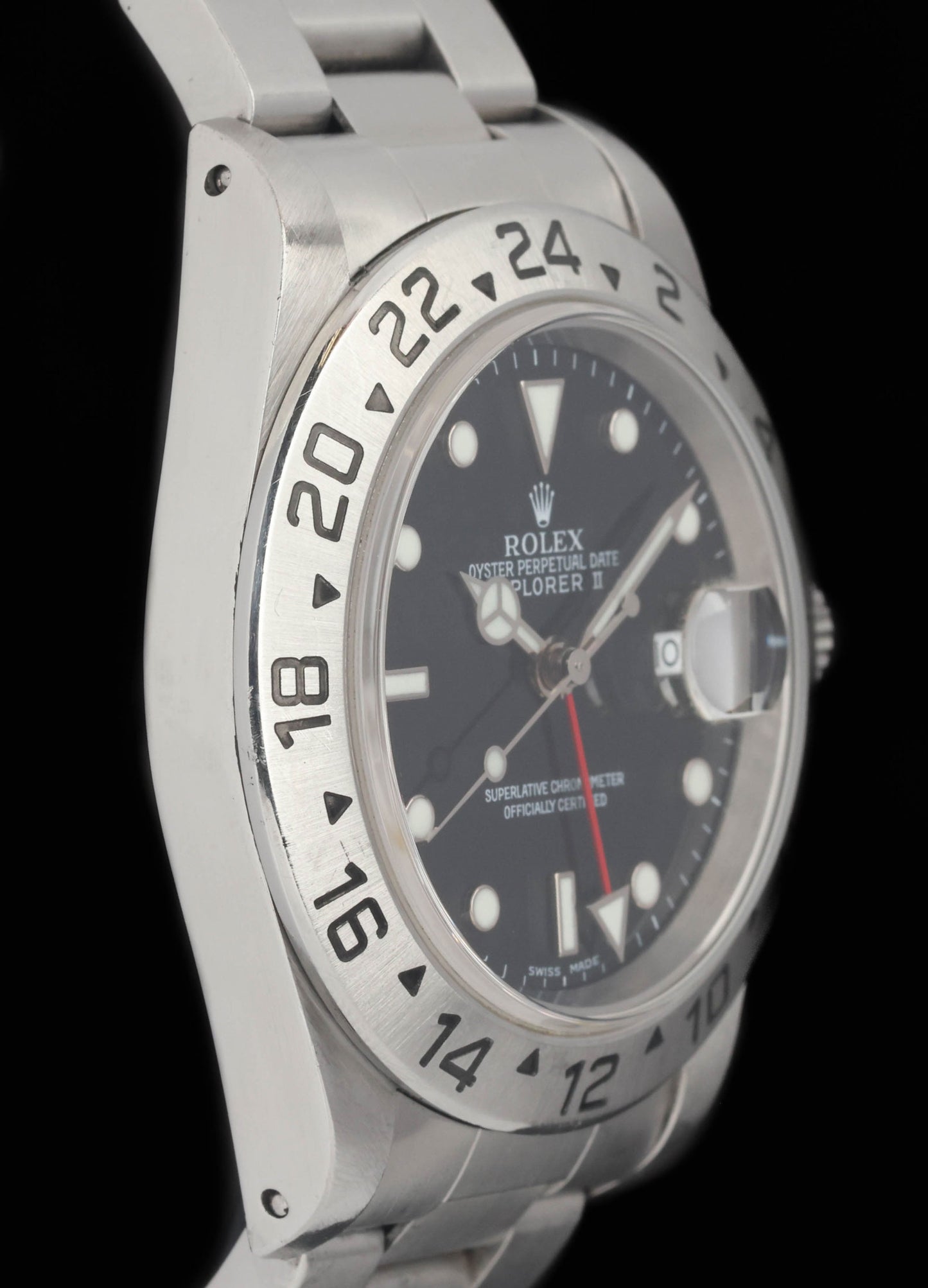 Preowned vintage Rolex Explorer II 16570 40mm Circa 1999 Box & Booklets | Crown Vintage Watches