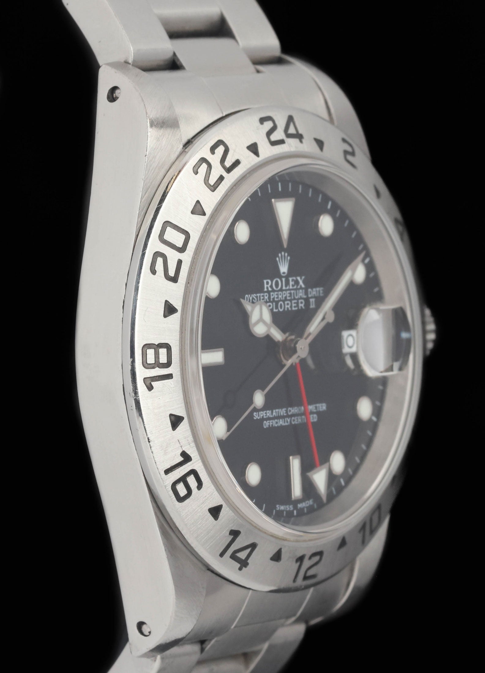 Preowned vintage Rolex Explorer II 16570 40mm Circa 1999 Box & Booklets | Crown Vintage Watches