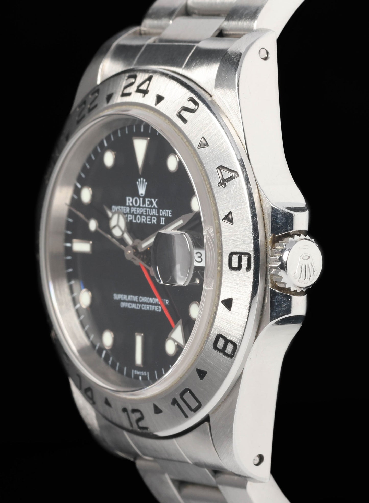Preowned vintage Rolex Explorer II 16570 40mm Circa 1999 Box & papers | Crown Vintage Watches