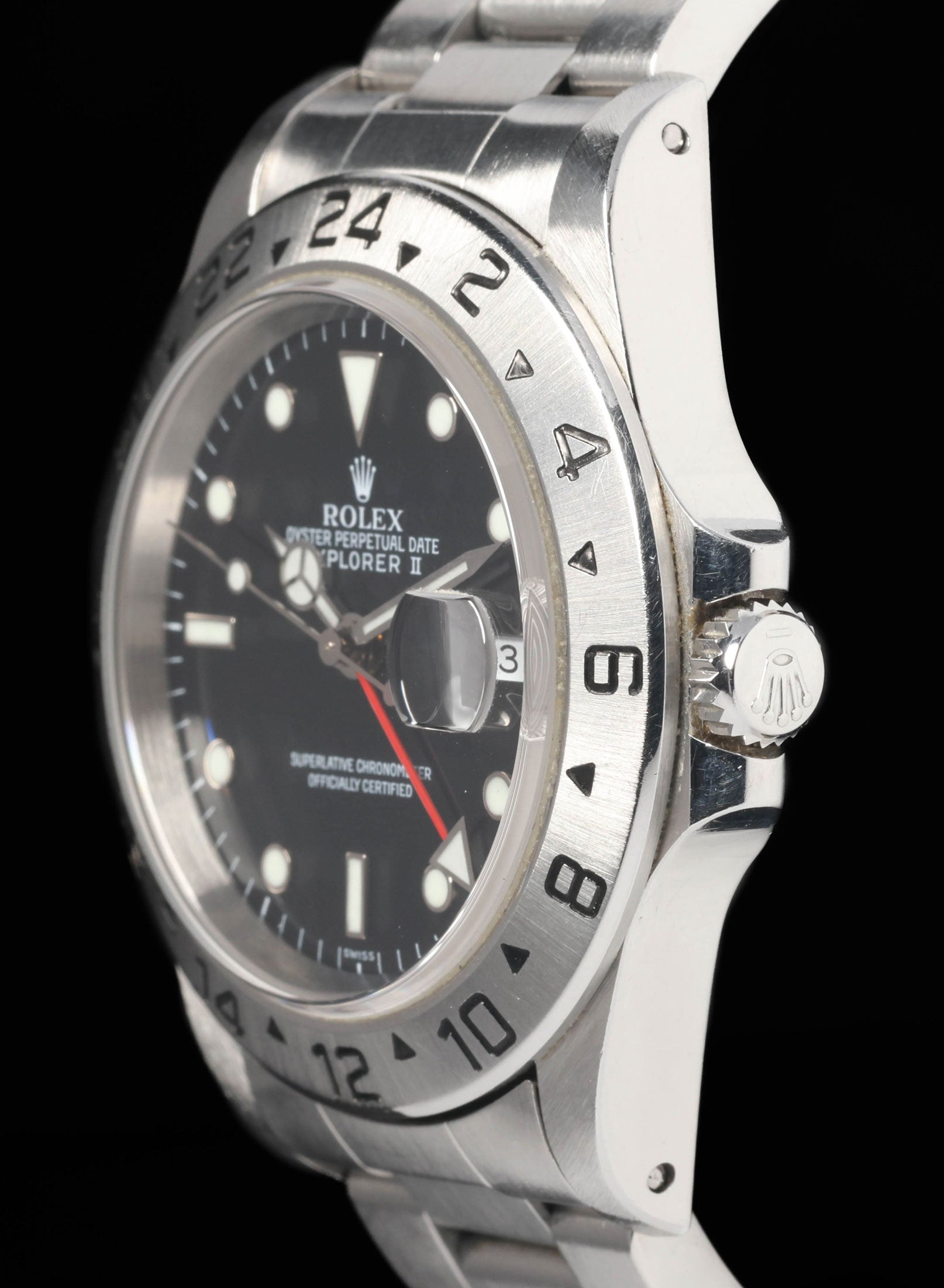 Preowned vintage Rolex Explorer II 16570 40mm Circa 1999 Box & papers | Crown Vintage Watches