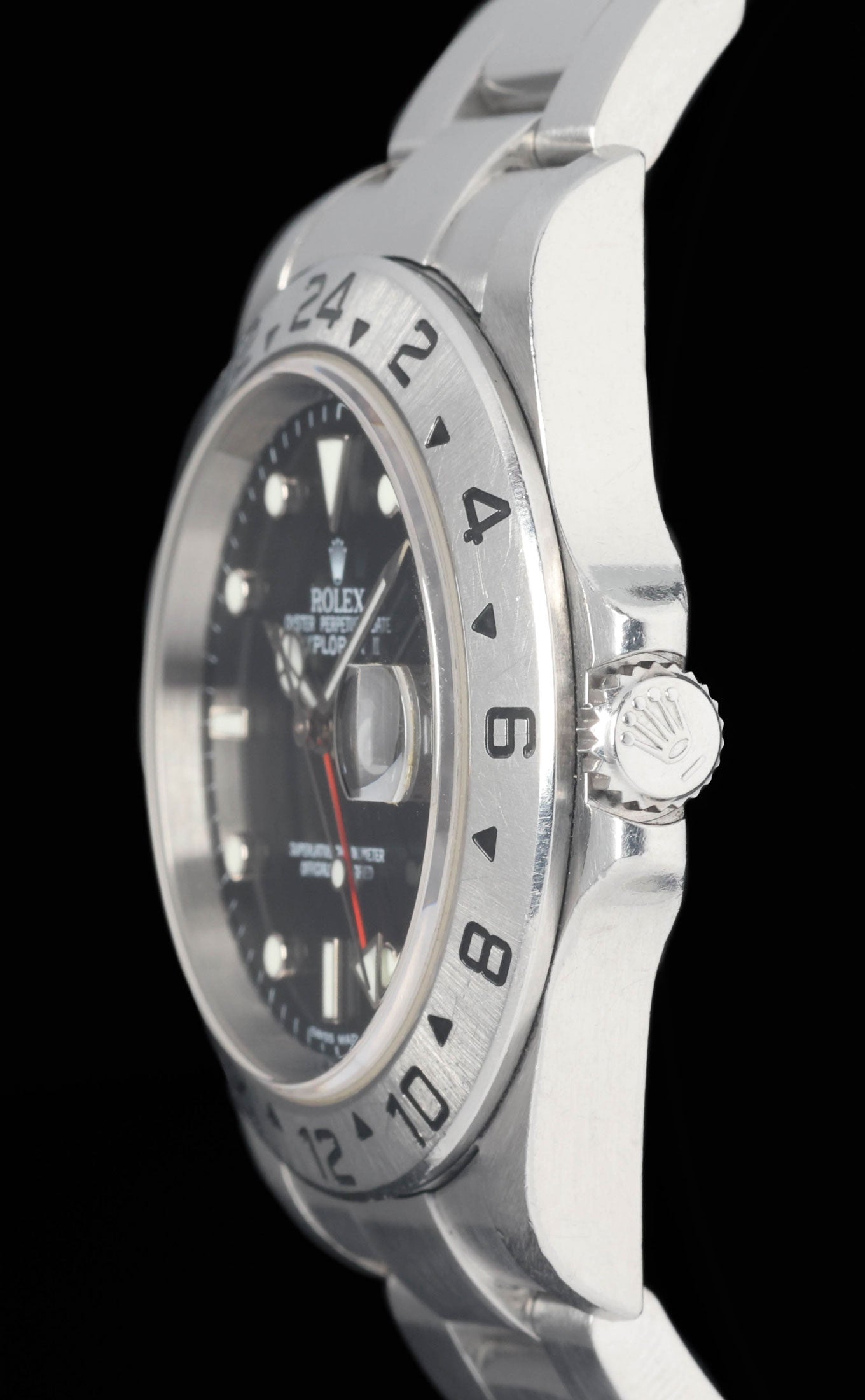 Preowned Rolex Explorer II 16570 Black 40mm 2004 | Crown Vintage Watches
