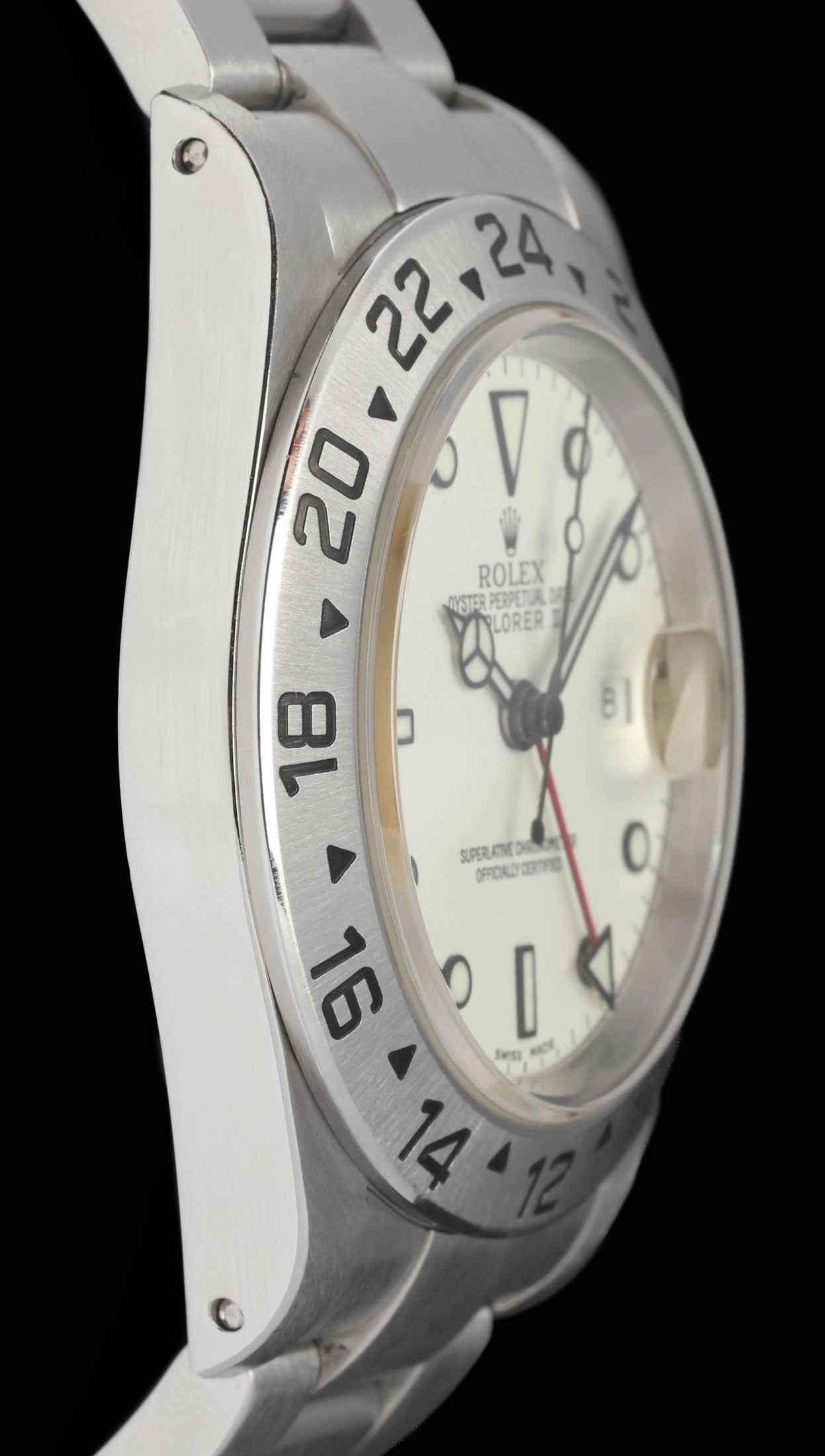 Preowned vintage Rolex Explorer II 16570 'Panna' 40MM 2003 Box & Papers | Crown Vintage Watches