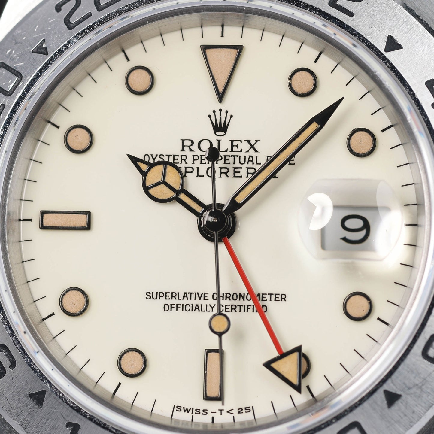 Preowned vintage Rolex Explorer II 16570 'Panna Dial' 40MM 1991 | Crown Vintage Watches