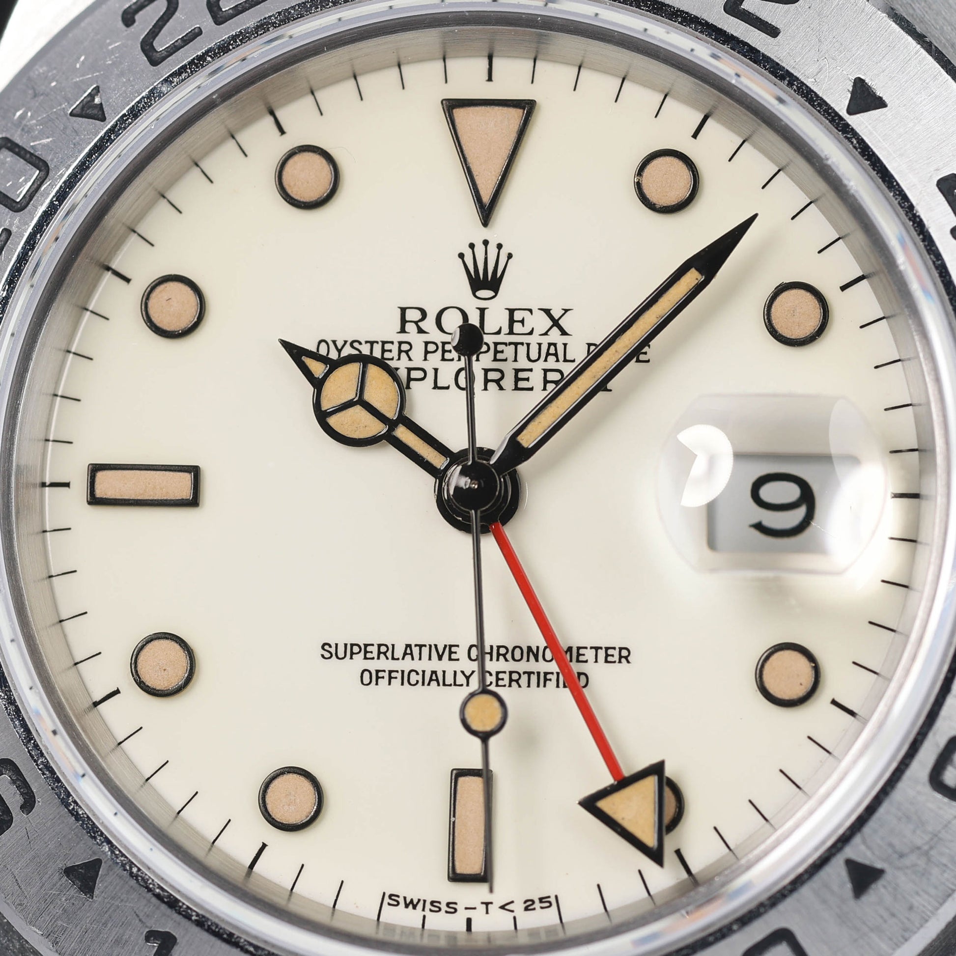 Preowned vintage Rolex Explorer II 16570 'Panna Dial' 40MM 1991 | Crown Vintage Watches