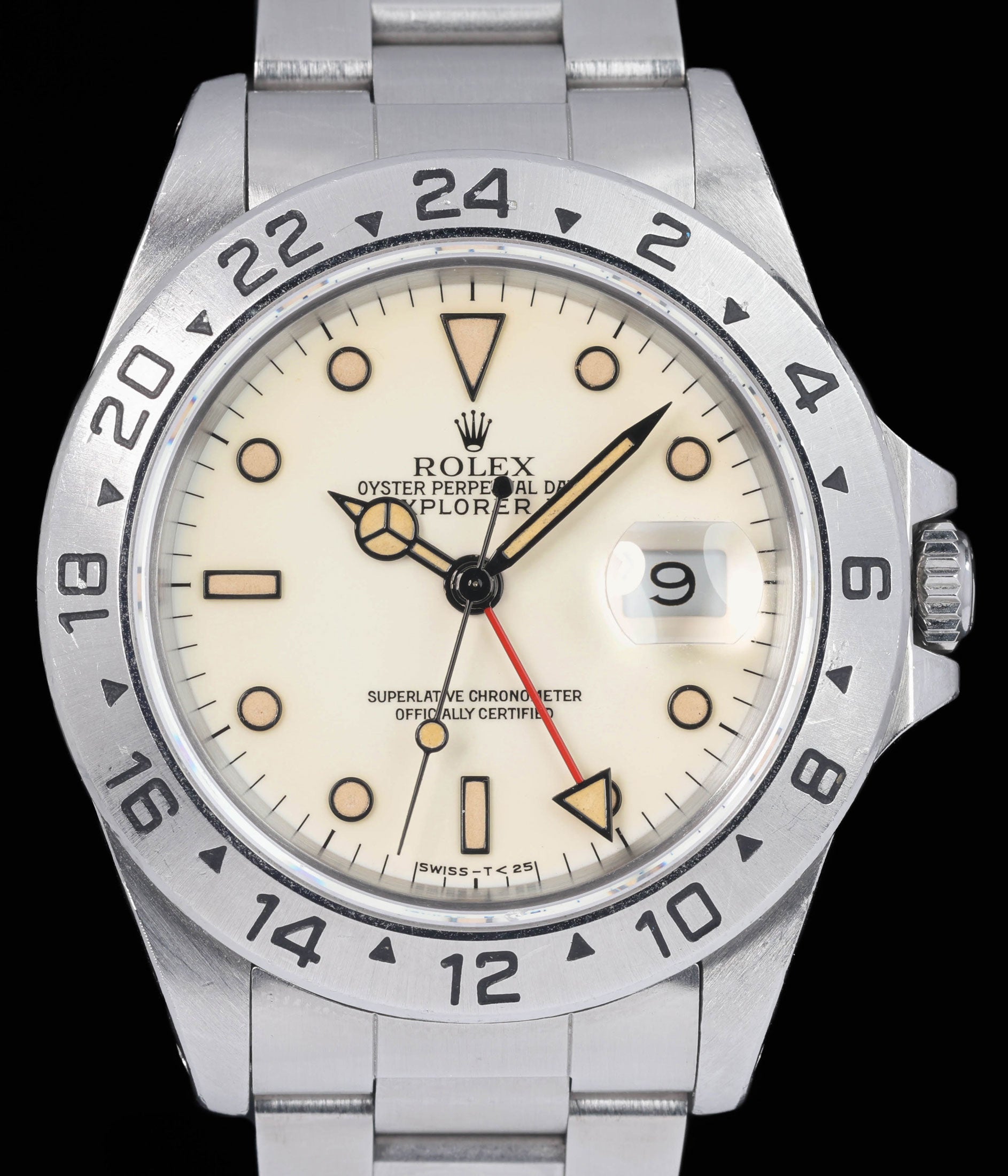 Preowned vintage Rolex Explorer II 16570 'Panna Dial' 40MM 1991 | Crown Vintage Watches