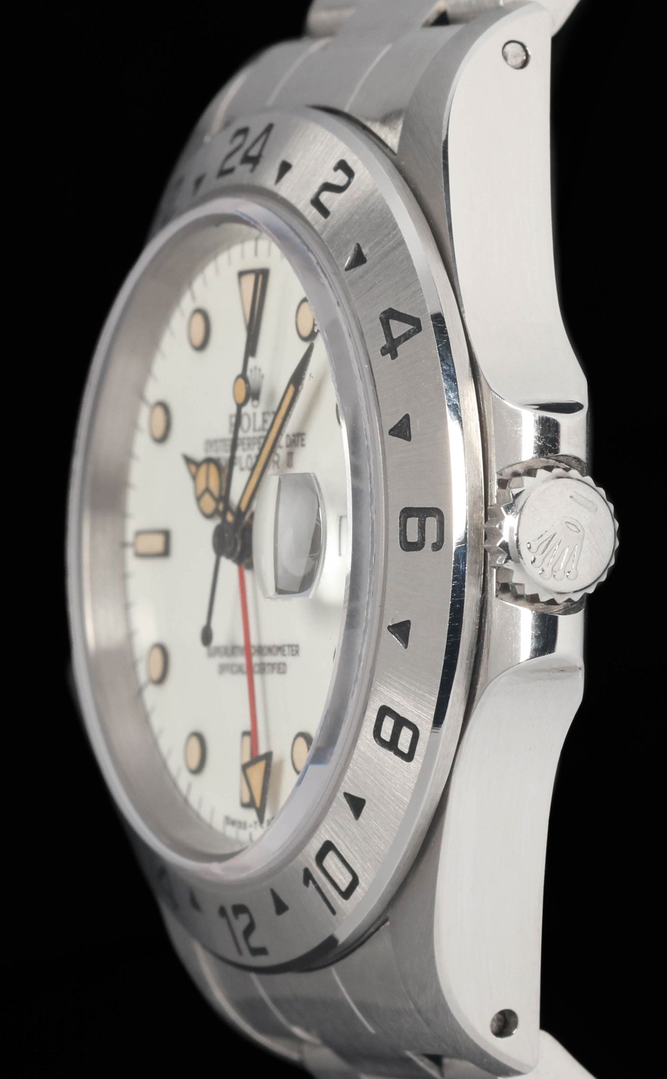 Preowned vintage Rolex Explorer II 16570 'Panna Dial' 40MM 1991 | Crown Vintage Watches