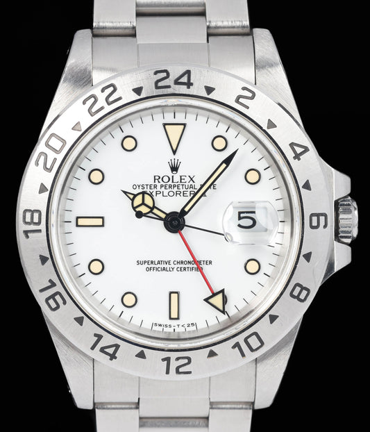 Preowned vintage Rolex Explorer II 16570 'Polar' 40MM 1990s | Crown Vintage Watches