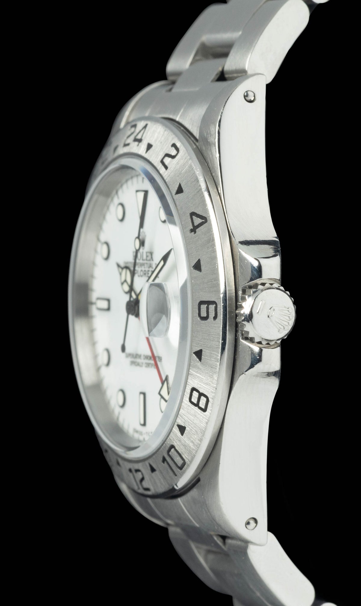 Preowned vintage Rolex Explorer II 16570 'Polar' 40MM 1993 Box & Papers | Crown Vintage Watches