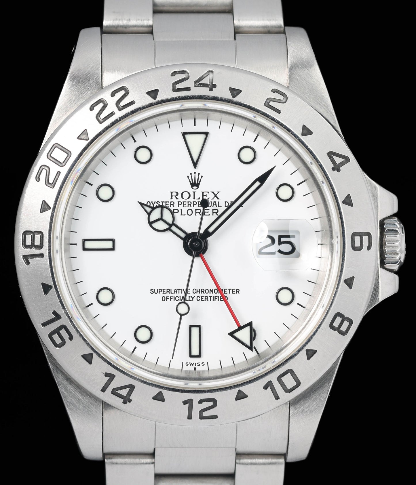 Preowned vintage Rolex Explorer II 16570 'Polar' 40MM 1996  | Crown Vintage Watches