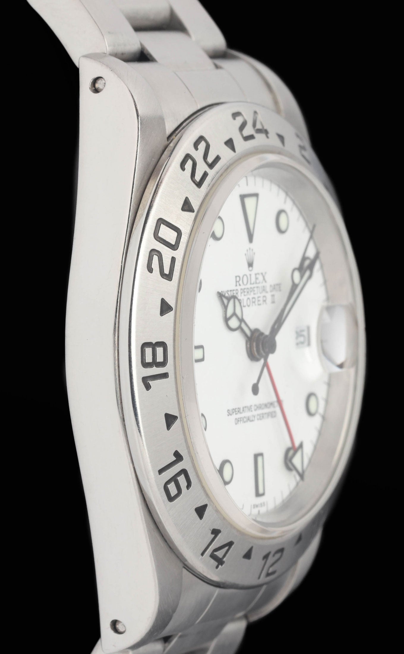 Preowned vintage Rolex Explorer II 16570 'Polar' 40MM 1996  | Crown Vintage Watches