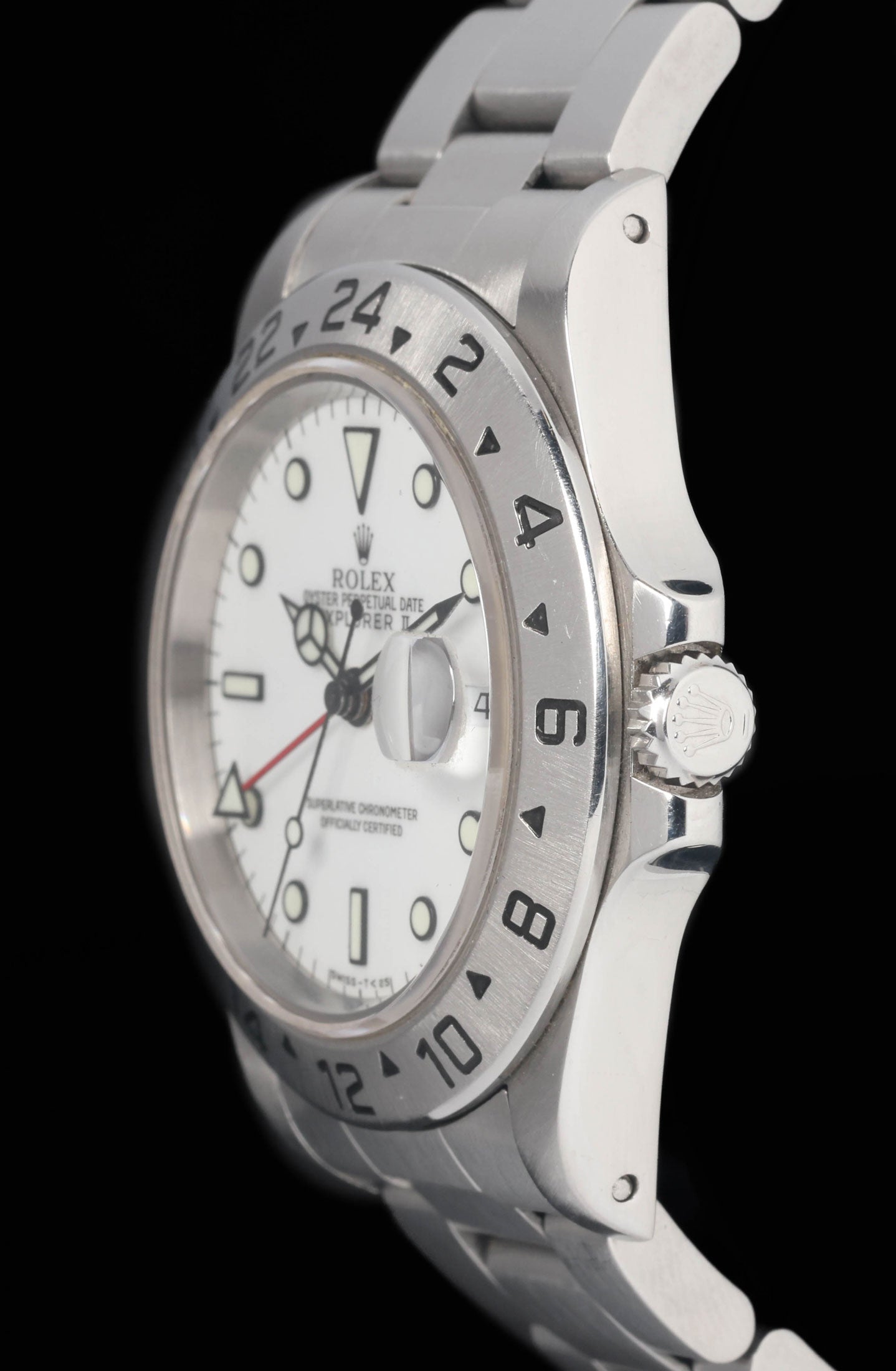 Preowned vintage Rolex Explorer II 16570 'Polar' 40MM 1997 | Crown Vintage Watches