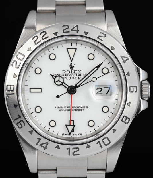 Pre-owned vintage Rolex Explorer II 16570 'Polar' 40mm 1997 | Crown Vintage Watches