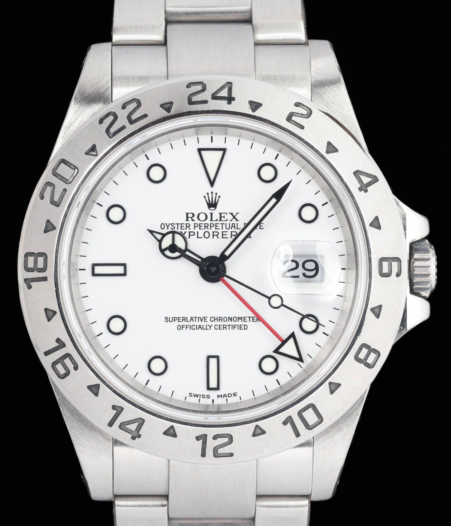 Preowned vintage Rolex Explorer II 16570 Polar 40mm 2002 | Crown Vintage Watches