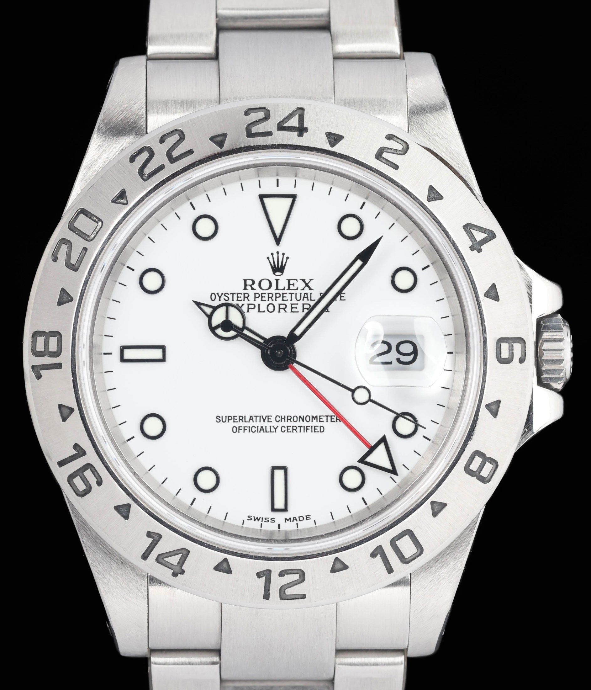 Preowned vintage Rolex Explorer II 16570 Polar 40mm 2002 | Crown Vintage Watches
