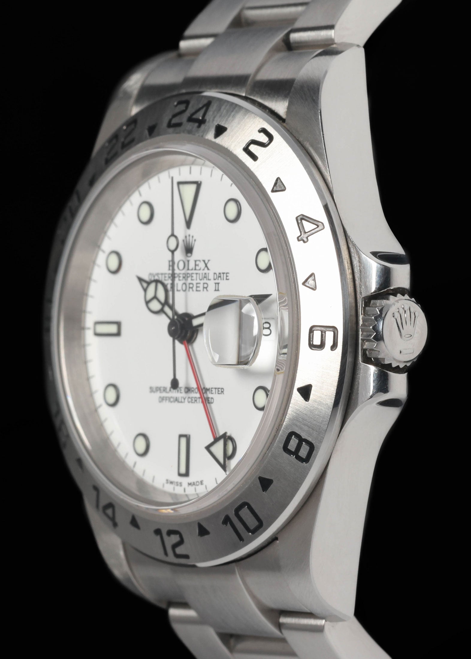 Preowned vintage Rolex Explorer II 16570T Polar 40mm 2002 | Crown Vintage Watches
