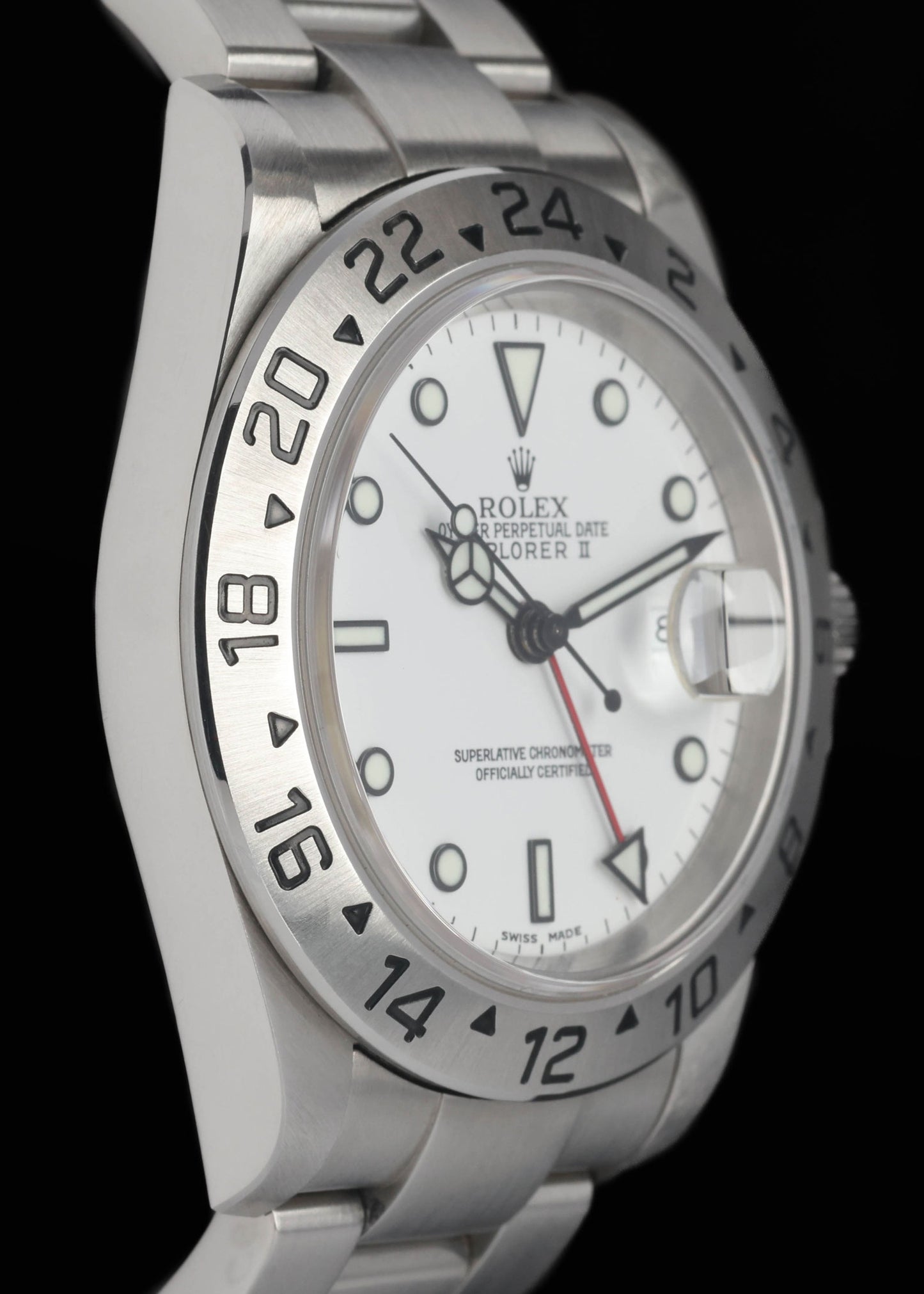 Preowned vintage Rolex Explorer II 16570T Polar 40mm 2002 | Crown Vintage Watches