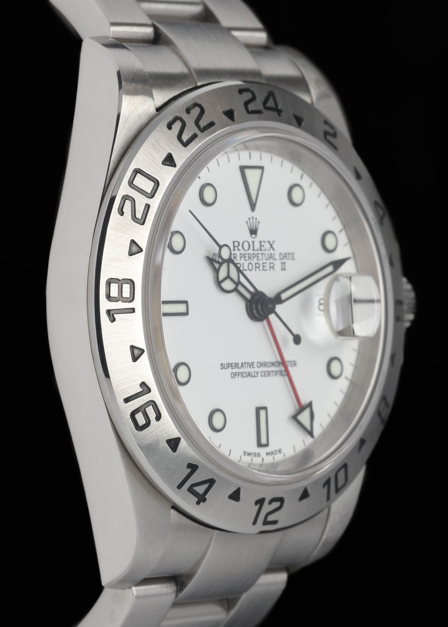 Preowned vintage Rolex Explorer II 16570T Polar 40mm 2002 | Crown Vintage Watches