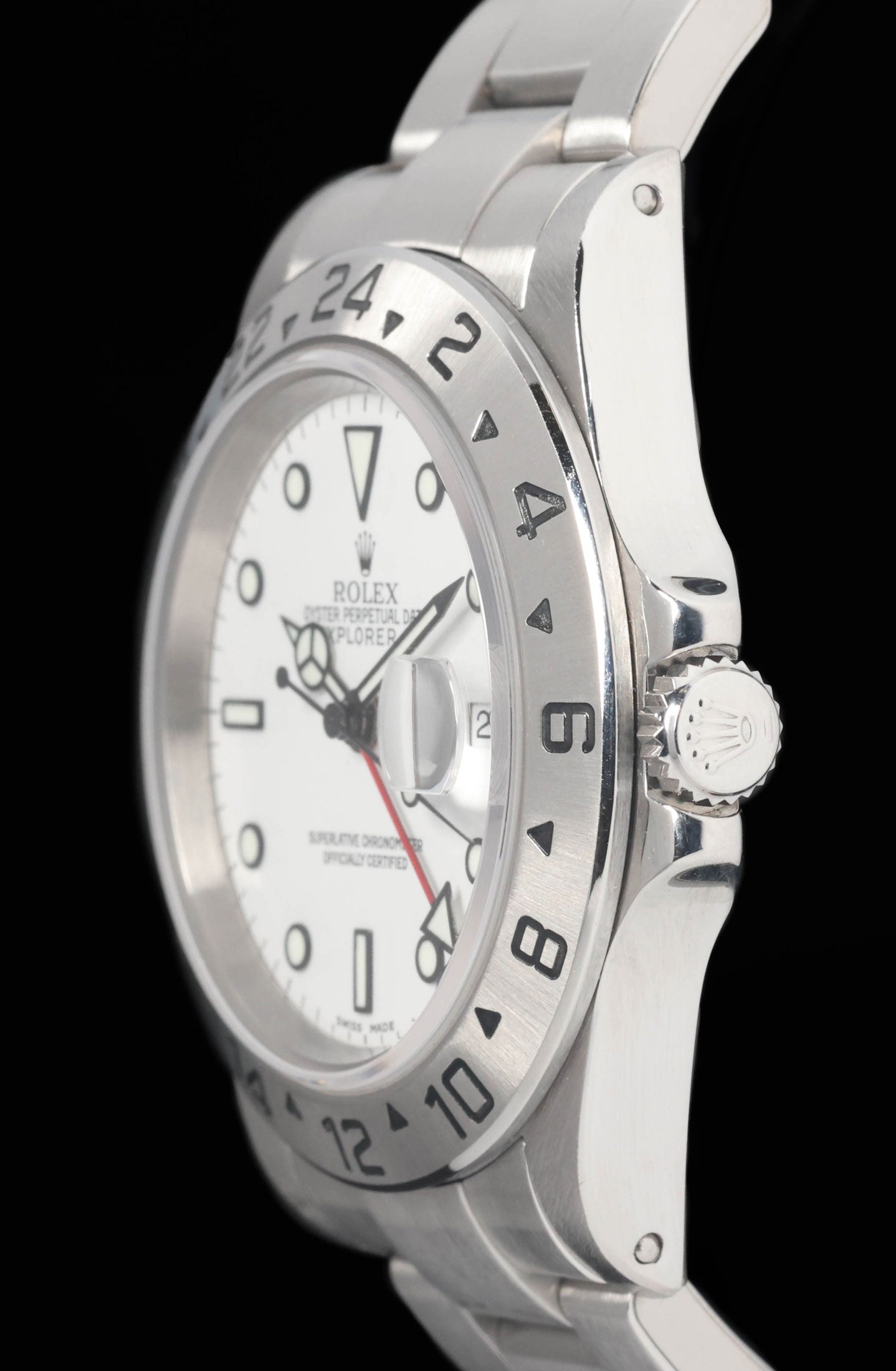 Preowned vintage Rolex Explorer II 16570 Polar 40mm 2002 | Crown Vintage Watches