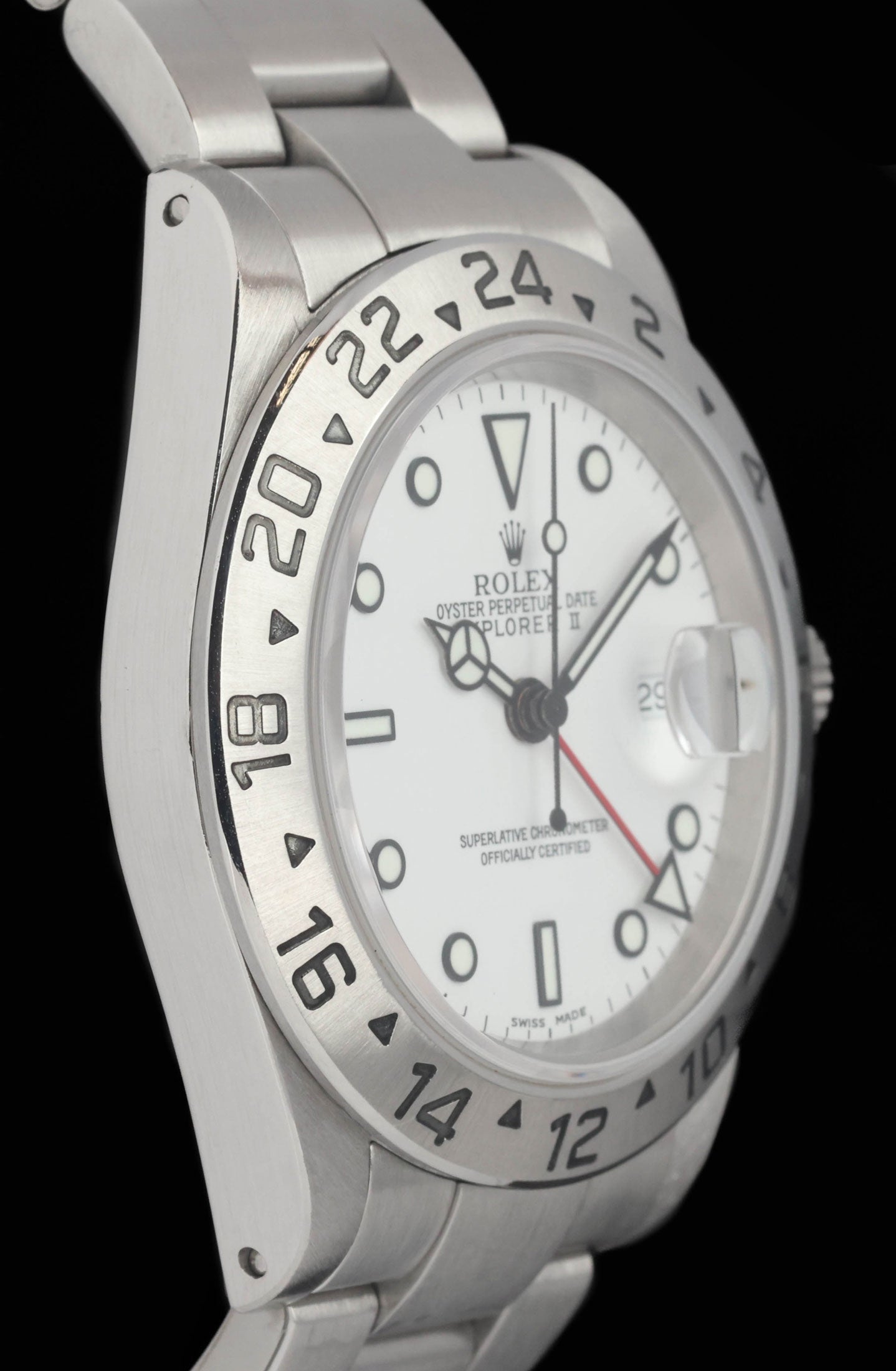 Preowned vintage Rolex Explorer II 16570 Polar 40mm 2002 | Crown Vintage Watches