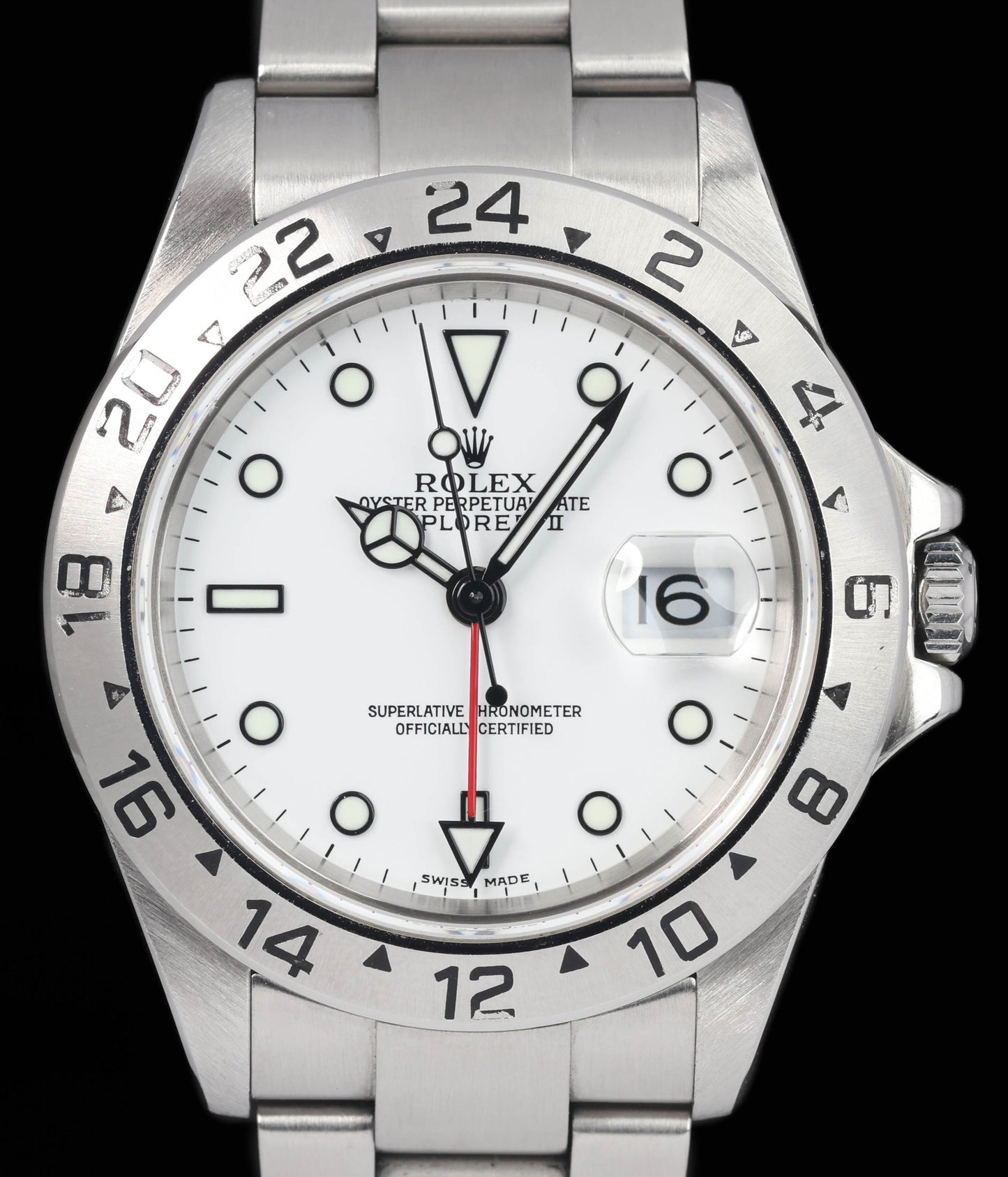 Preowned vintage Rolex Explorer II 16570T Polar 40mm 2004 | Crown Vintage Watches