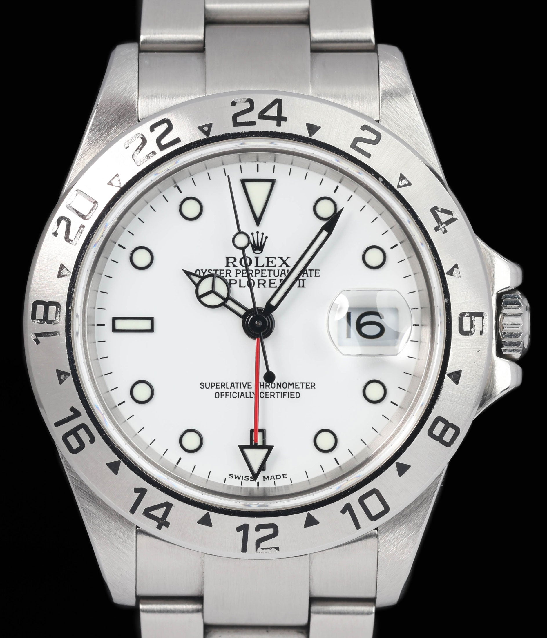 Preowned vintage Rolex Explorer II 16570T Polar 40mm 2004 | Crown Vintage Watches