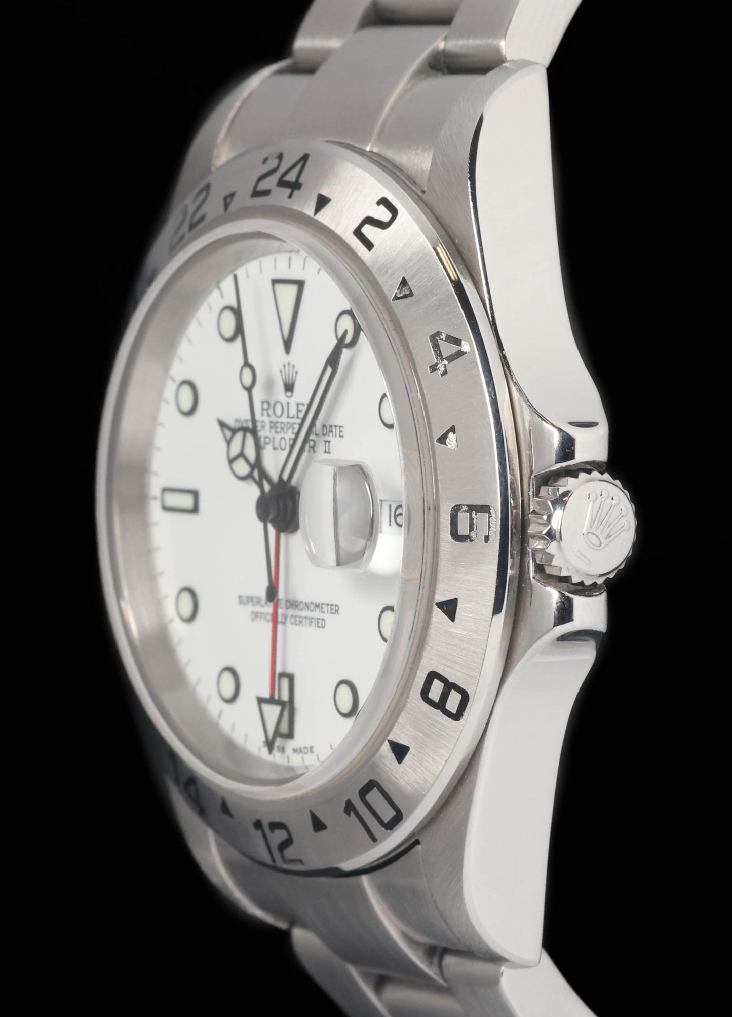 Preowned vintage Rolex Explorer II 16570T Polar 40mm 2004 | Crown Vintage Watches
