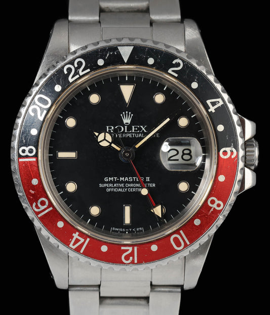 Pre-owned vintage Rolex GMT Master II 16760 'Fat Lady' 40MM 1986 | Crown Vintage Watches