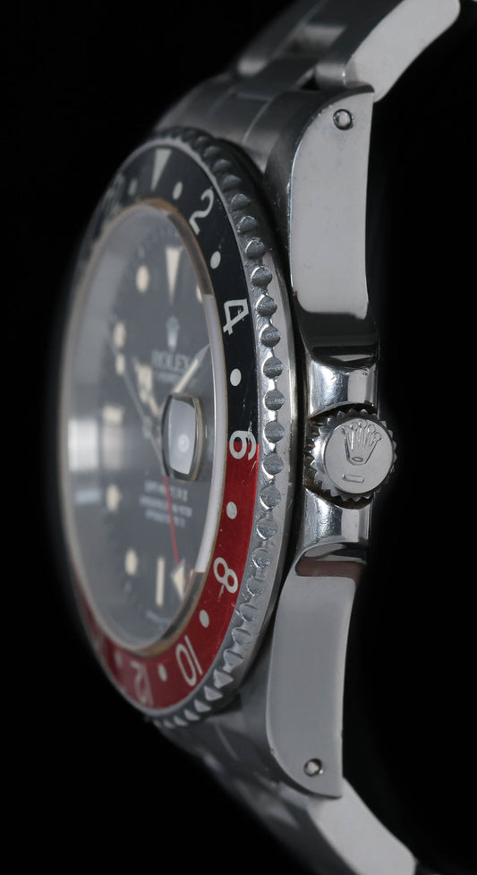 Pre-owned vintage Rolex GMT Master II 16760 'Fat Lady' 40MM 1986 | Crown Vintage Watches