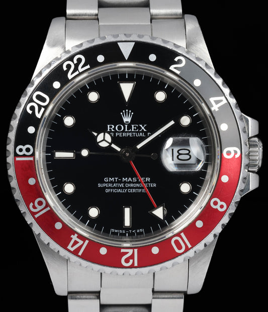 Pre-owned vintage Rolex GMT Master 16700 40mm 1988 Box & Papers | Crown Vintage Watches