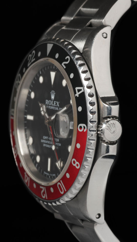 Pre-owned vintage Rolex GMT Master 16700 40mm 1988 Box & Papers | Crown Vintage Watches
