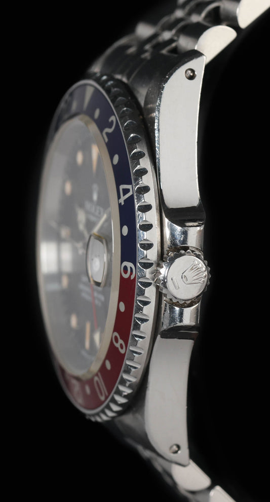 Pre-owned vintage Rolex GMT Master 16700 40mm 1989 'Pepsi'  | Crown Vintage Watches