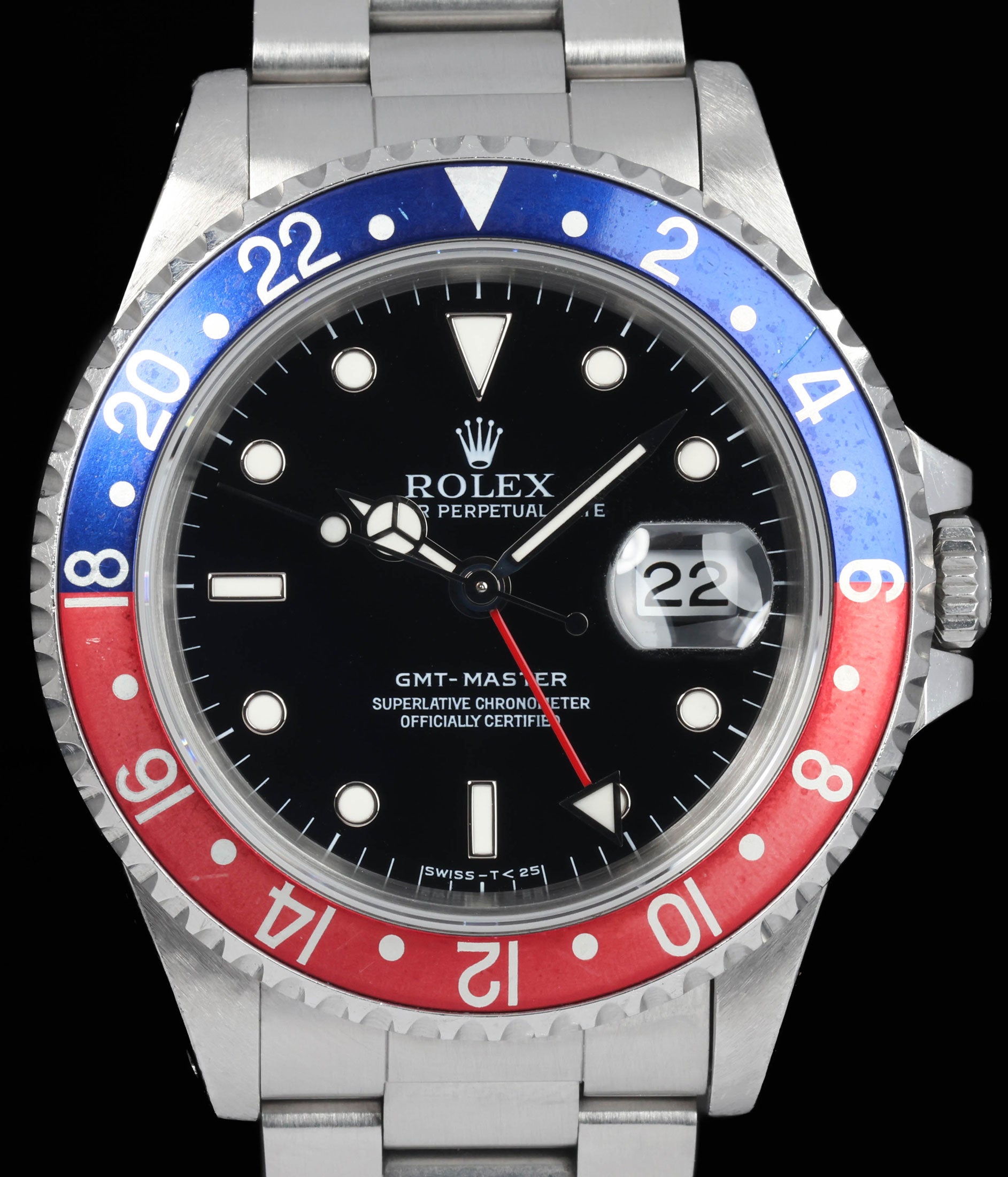 Pre-owned vintage Rolex GMT Master 16700 'Pepsi' 40mm 1993 | Crown Vintage Watches