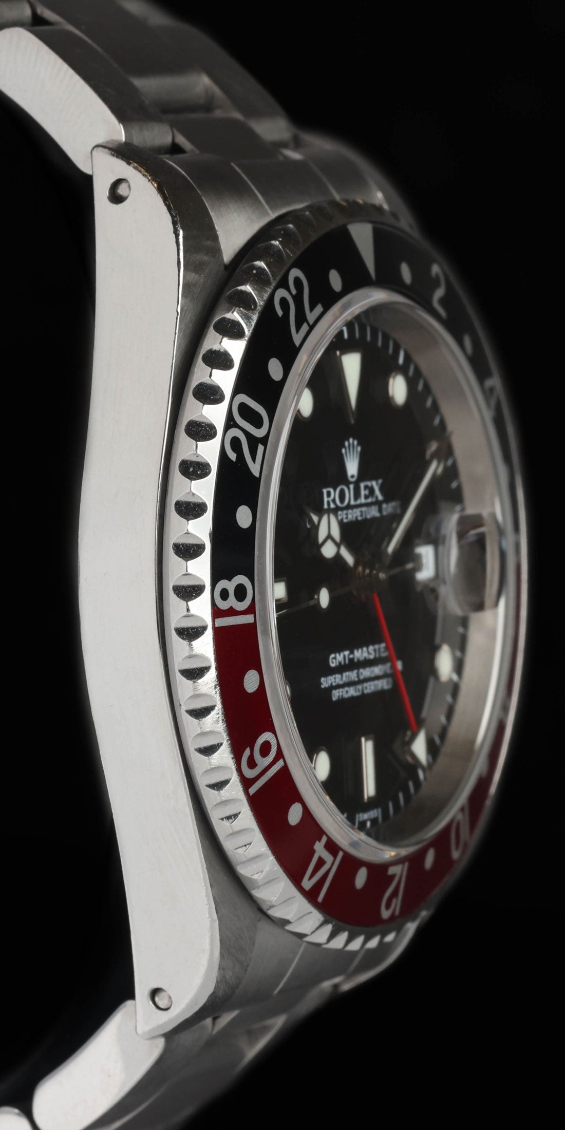 Pre-owned vintage Rolex GMT Master 16700 'Swiss Only' Coke 40MM 1999 | Crown Vintage Watches
