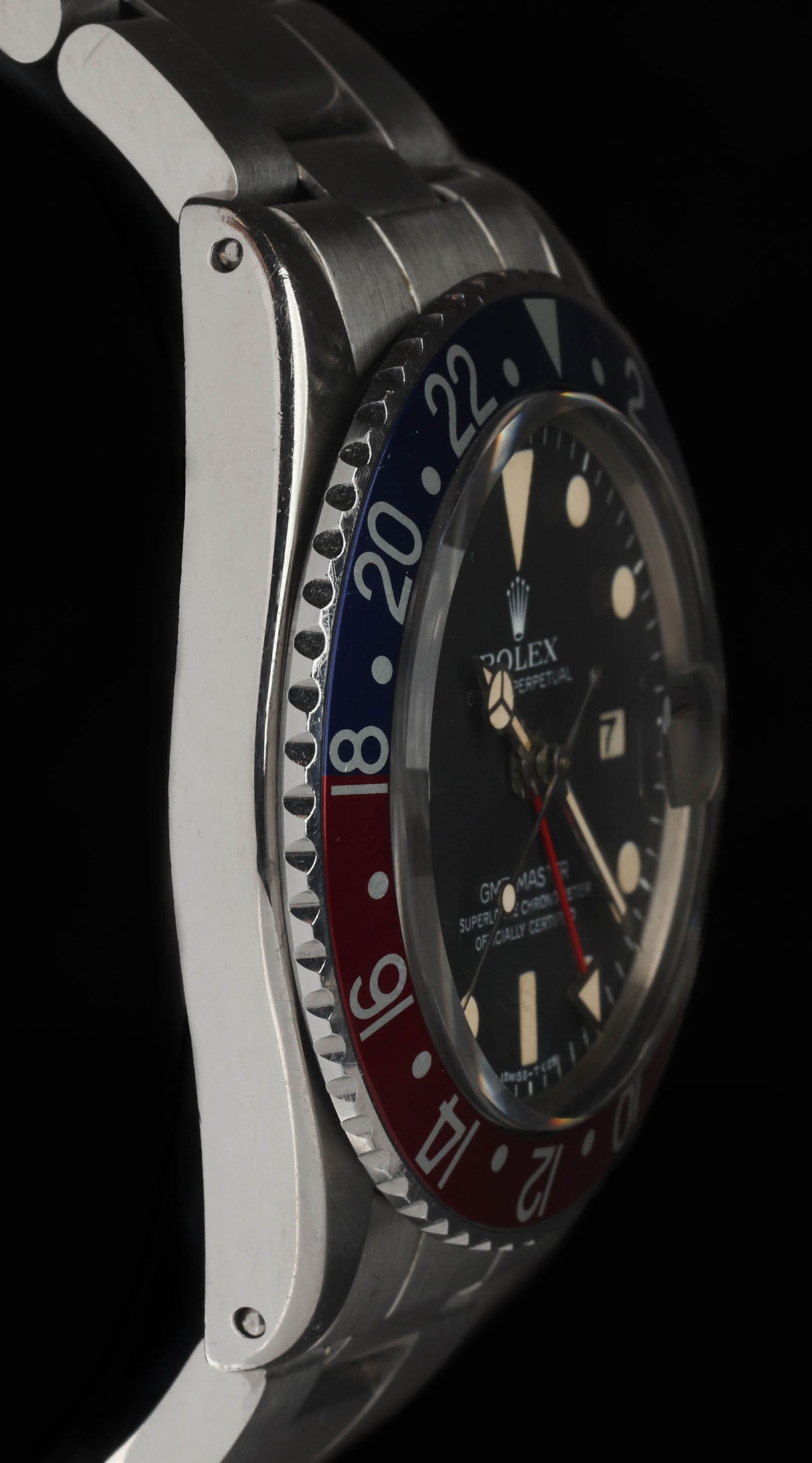 Pre-owned vintage Rolex GMT Master 1675 40mm 1969 | Crown Vintage Watches