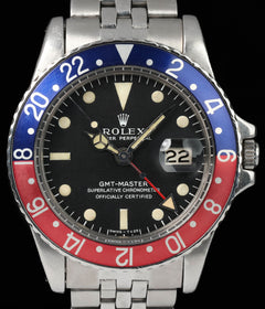 Rolex GMT Master 1675 MK1 Long-E 'Pepsi' 40MM 1967