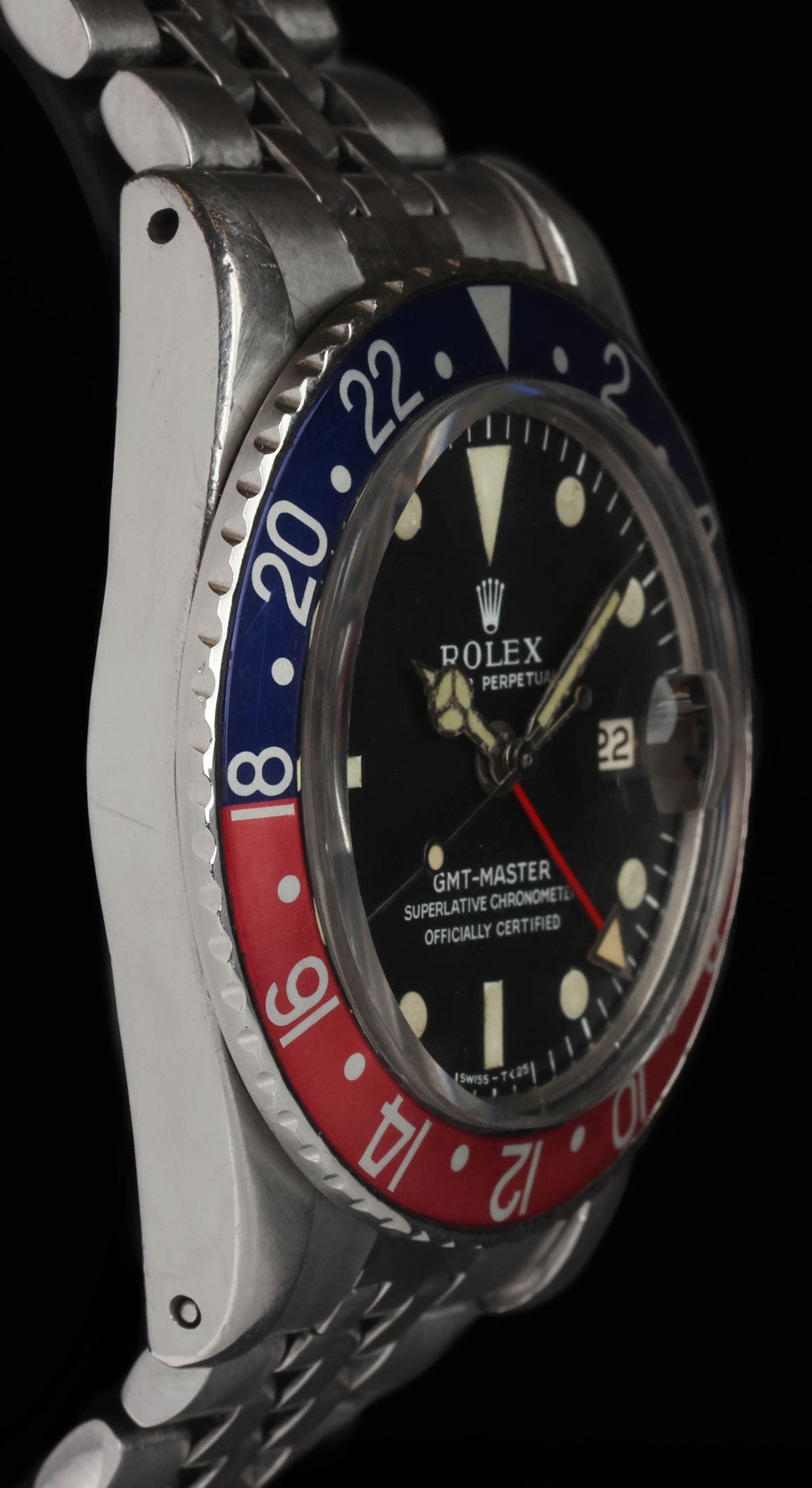 Preowned vintage Rolex GMT Master 1675 Long-E 'Pepsi' 1967 | Crown Vintage Watches
