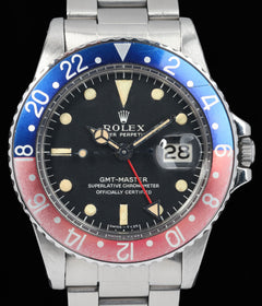 Rolex GMT Master 1675 MK1 Long-E 'Pepsi' 40MM 1967