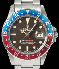 Rolex GMT Master 1675 Pepsi 'Mk1' Tropical 40mm 1966