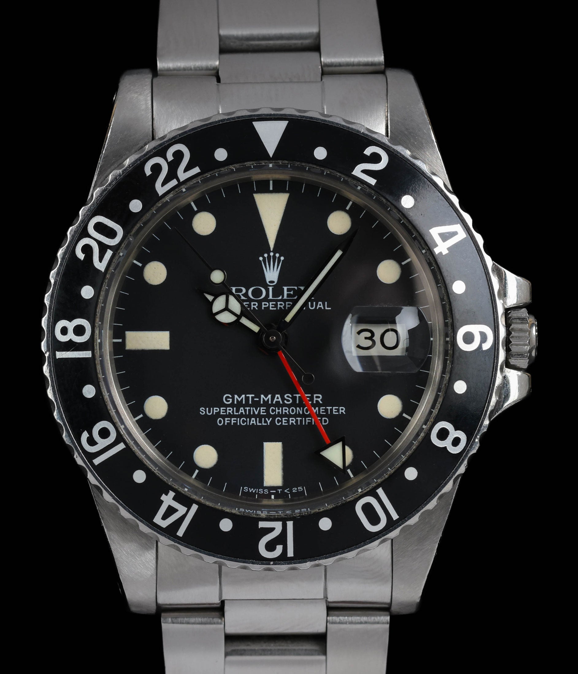 Pre-owned vintage Rolex GMT Master 16750 'Matte dial' 40mm Circa 1984 | Crown Vintage Watches