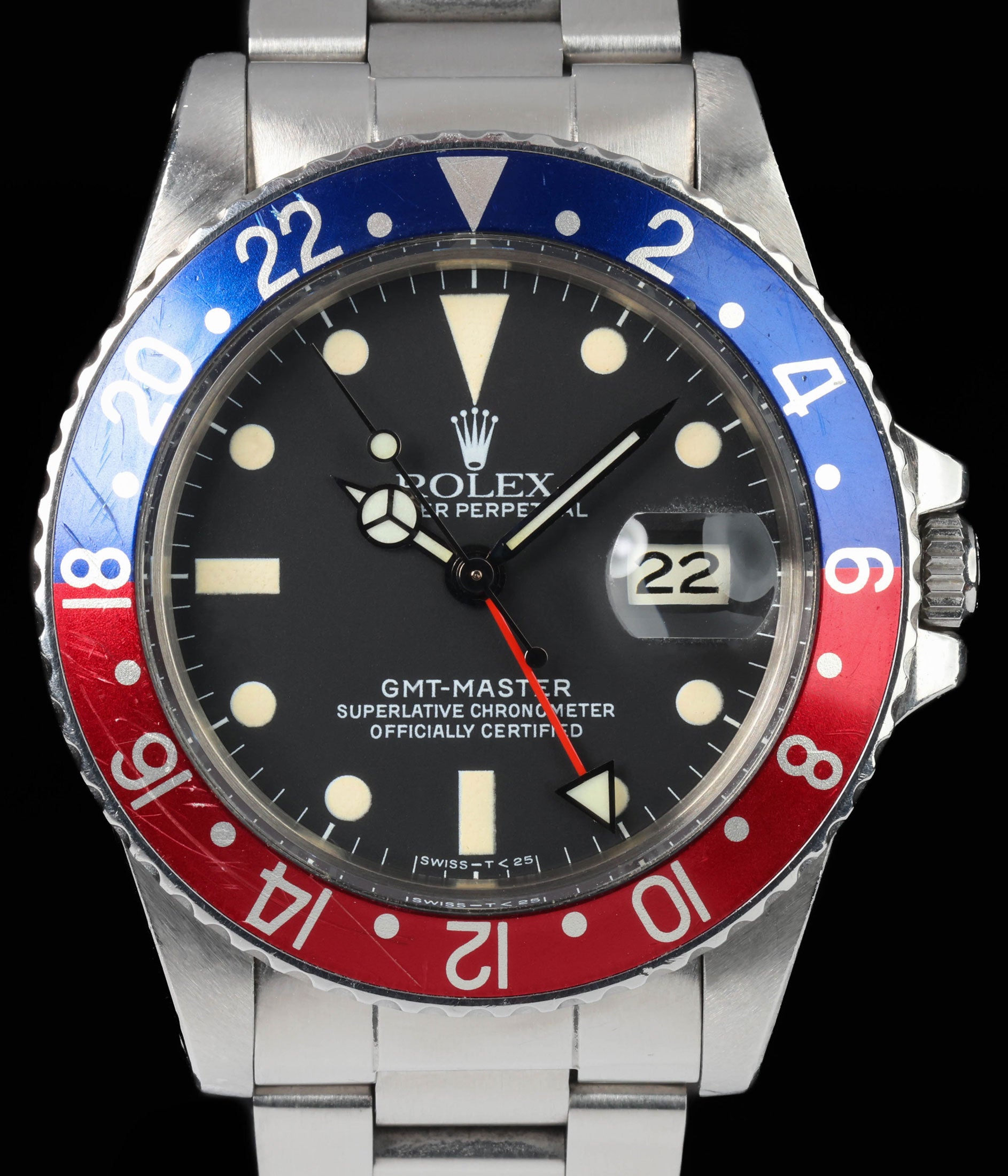 Pre-owned vintage Rolex GMT Master 16750 'Pepsi' 1984 | Crown Vintage Watches